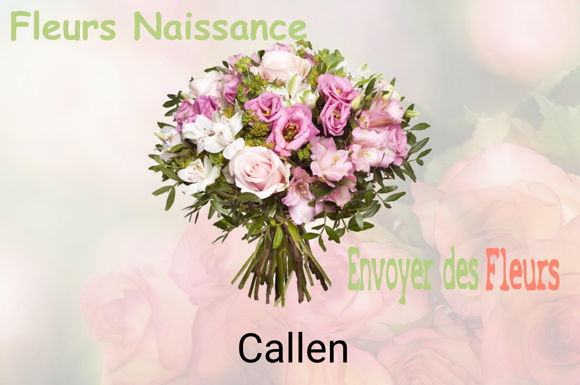Bouquet de fleurs de naissance livré à Callen